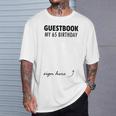 Guestbook Alternative 65th Birthday Decorations For Him Her T-Shirt Gifts for Him
