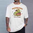 Hoarding Books Like a Dragon Reading T-Shirt Gifts for Him