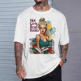 Hot Girls Read Books Spicy Bookish Girl Dark Romance Reader T-Shirt Gifts for Him