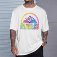 I'm With The Banned Books Retro Tie Dye Wildflowers T-Shirt Gifts for Him