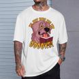 I'm Just Here ForThe BOOOKS Zombie Dog Reading a Book Men Women Kids T-Shirt Gifts for Him