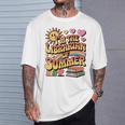 I'm The Librarian Of Summer Groovy Rainbow Retro Book Lover T-Shirt Gifts for Him