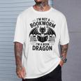 I'm Not a Bookworm I'm a Book Dragon For Fantasy Lovers Premium Tri-Blend T-Shirt Gifts for Him