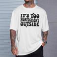 Its Too Nonfiction Outside Book Lovers Reading Groovy T-Shirt Gifts for Him Its Too Nonfiction Outside Book Lovers Reading Groovy T-Shirt Gifts for Him