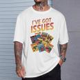 I'Ve Got Issues Comic Book Collecting Comfort Colors Crop Top T-Shirt Gifts for Him