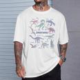 Jurassic World Dinosaurs Textbook Page T-Shirt Gifts for Him