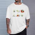 Just Bookworm Things Nerd Reading Book Tortoise Turtle Books T-Shirt Gifts for Him