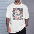 Just A Girl Who Loves Books Bookshelf Female Book Lovers T-Shirt Gifts for Him Just A Girl Who Loves Books Bookshelf Female Book Lovers T-Shirt Gifts for Him