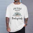 Just a Girl Who Loves Books Lover Bookworm Bookaholic Reader T-Shirt Gifts for Him