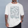 Just One More Chapter Blue Book Lover Reading Quote T-Shirt Gifts for Him