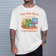 Just One More Chapter Bookish Book Kawaii Frog Reading Book T-Shirt Gifts for Him