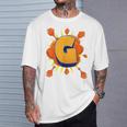 Letter G Initial Comic Book Vintage Matching Family Fun T-Shirt Gifts for Him