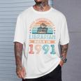 Librarian Born 1991 30th Birthday Book Lover T-Shirt Gifts for Him Librarian Born 1991 30th Birthday Book Lover T-Shirt Gifts for Him