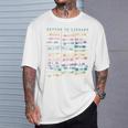Library Card Vintage Book Due Date Bookish Rainbow Reading T-Shirt Gifts for Him Library Card Vintage Book Due Date Bookish Rainbow Reading T-Shirt Gifts for Him