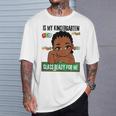 Lil Mr Kindergarten Prince Boys Melanin Boy Read Books T-Shirt Gifts for Him
