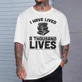 I Have Lived A Thousand Lives Trendy Book Reading Literary T-Shirt Gifts for Him