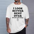 I Look Better Bent Over Book See Back For Details Peach Butt T-Shirt Gifts for Him I Look Better Bent Over Book See Back For Details Peach Butt T-Shirt Gifts for Him