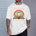 Take A Look It In A Book Retro Rainbow Reading Teacher T-Shirt Gifts for Him Take A Look It In A Book Retro Rainbow Reading Teacher T-Shirt Gifts for Him