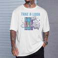 Take A Look Its In A Book Shirt Reading Readers T-Shirt Gifts for Him