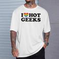I Love Hot Geeks Cute Pride Gamer Book Nerd Fandom Fan Premium Tri-Blend T-Shirt Gifts for Him I Love Hot Geeks Cute Pride Gamer Book Nerd Fandom Fan Premium Tri-Blend T-Shirt Gifts for Him