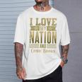 I Love My Nation And Comic Books – Patriotic American Premium Tri-Blend T-Shirt Gifts for Him
