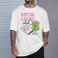 Matcha & Books Club Green Tea Latte Lovers T-Shirt Gifts for Him Matcha & Books Club Green Tea Latte Lovers T-Shirt Gifts for Him