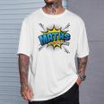 Maths Is My Superpower Comic Book Style T-Shirt Gifts for Him