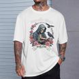 Morally Grey Book Club Gothic Skeleton And Raven Vintage Premium Tri-Blend T-Shirt Gifts for Him