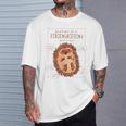 Natural Science Textbook Anatomy Hedgehog T-Shirt Gifts for Him