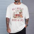 All I Need Is Books And Cats Valentines Day Reading Bookworm T-Shirt Gifts for Him All I Need Is Books And Cats Valentines Day Reading Bookworm T-Shirt Gifts for Him