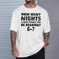 How Many Nights A Week Should You Be Reading 6-7 Book Lover Premium Tri-Blend T-Shirt Gifts for Him