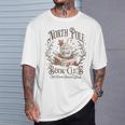 North Pole Readers Club Bookish Xmas Santa Book Reading T-Shirt Gifts for Him North Pole Readers Club Bookish Xmas Santa Book Reading T-Shirt Gifts for Him