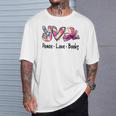 Peace Love Books Librarian Teacher Life Book Library Tie Dye T-Shirt Gifts for Him