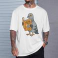 Pigeon Reading Book Bird Joke Humor Premium Tri-Blend T-Shirt Gifts for Him Pigeon Reading Book Bird Joke Humor Premium Tri-Blend T-Shirt Gifts for Him