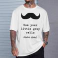 POIROT USE YOUR LITTLE GREY CELLS BOOKS T-Shirt Gifts for Him POIROT USE YOUR LITTLE GREY CELLS BOOKS T-Shirt Gifts for Him