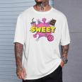 Pop Art Sweet Text Bubble Comic Book Style Classic Raglan Baseball Tee T-Shirt Gifts for Him