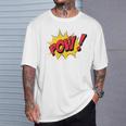 POW Comic Book Cartoon Pop Art Comfort Colors Crop Top T-Shirt Gifts for Him POW Comic Book Cartoon Pop Art Comfort Colors Crop Top T-Shirt Gifts for Him