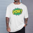 POW Vintage Superhero Comic Book Sound Effect Tshirt T-Shirt Gifts for Him POW Vintage Superhero Comic Book Sound Effect Tshirt T-Shirt Gifts for Him