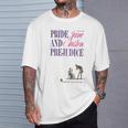 Pride And Prejudice Jane Austen Vintage Book Cover T-Shirt Gifts for Him