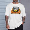 Proud Library Patron Cute Tablet Reading a Book T-Shirt Gifts for Him Proud Library Patron Cute Tablet Reading a Book T-Shirt Gifts for Him