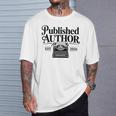 Published Author Writer 2026 New Book Novel Writing Premium Tri-Blend T-Shirt Gifts for Him Published Author Writer 2026 New Book Novel Writing Premium Tri-Blend T-Shirt Gifts for Him