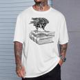 Raven Crow Book Aesthetic Dark Academia Bookworm T-Shirt Gifts for Him Raven Crow Book Aesthetic Dark Academia Bookworm T-Shirt Gifts for Him