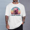 I Read A'Lotl Axolotl Book Lover Librarian Reading Readers T-Shirt Gifts for Him