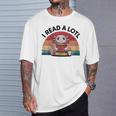 I Read Alotl Axolotl Retro Reading Books Lover Vintage T-Shirt Gifts for Him I Read Alotl Axolotl Retro Reading Books Lover Vintage T-Shirt Gifts for Him