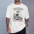 Read Books Be Kind Stay Weird Skeleton Reading Book Lover T-Shirt Gifts for Him Read Books Be Kind Stay Weird Skeleton Reading Book Lover T-Shirt Gifts for Him