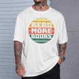 Read More Books Retro Vintage Book Lover Premium Tri-Blend T-Shirt Gifts for Him