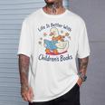 I Still Read Children’s Books Cute Duck Reading Book Lover T-Shirt Gifts for Him