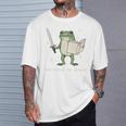 We Read At Dawn Vintage Frog Reading Book Frog Meme T-Shirt Gifts for Him We Read At Dawn Vintage Frog Reading Book Frog Meme T-Shirt Gifts for Him