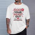 Read Your Heart Out Love Book Valentine Teacher Bookworm T-Shirt Gifts for Him
