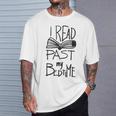 I Read Past My Bedtime Book Lover Reader ReadingShirt T-Shirt Gifts for Him